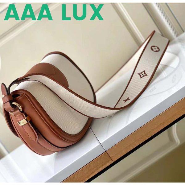 Replica Louis Vuitton LV Women Pont 9 Soft MM Handbag Caramel Brown Canvas Cowhide 6