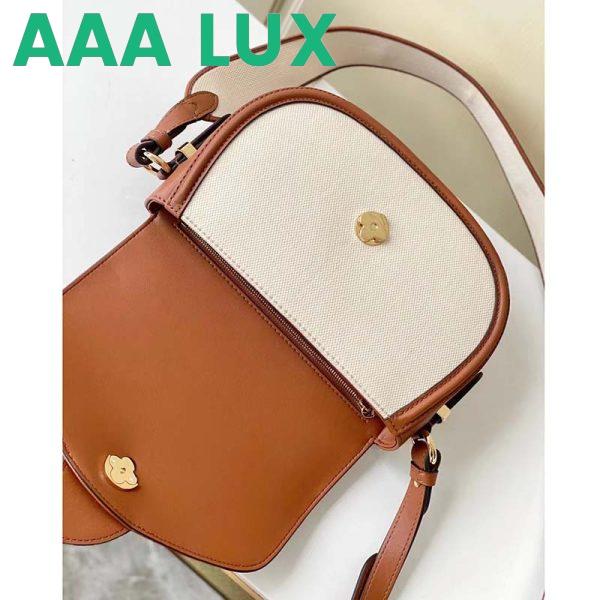 Replica Louis Vuitton LV Women Pont 9 Soft MM Handbag Caramel Brown Canvas Cowhide 8