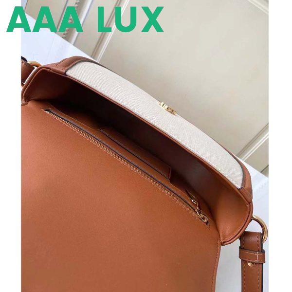 Replica Louis Vuitton LV Women Pont 9 Soft MM Handbag Caramel Brown Canvas Cowhide 9