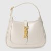 Replica Gucci Women Jackie 1961 Small Shoulder Bag Beige Ebony GG Supreme Canvas 15