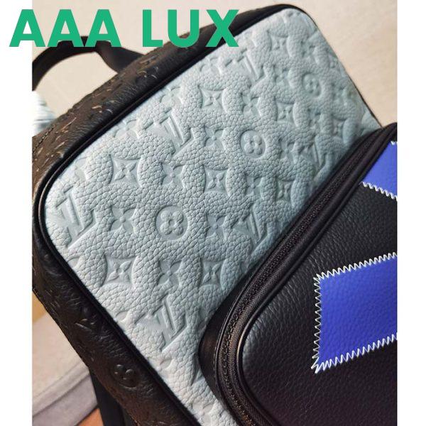 Replica Louis Vuitton LV Unisex Dean Backpack Gray Taurillon Cowhide Leather 9
