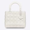 Replica Dior Women Medium Lady Dior Bag Latte Ultramatte Cannage Calfskin