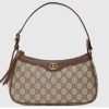 Replica Gucci Women Ophidia Small Handbag Beige Ebony GG Supreme Canvas Double G