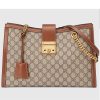 Replica Gucci Women Ophidia Small Handbag Beige Ebony GG Supreme Canvas Double G 12