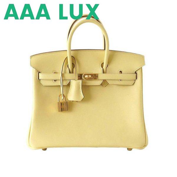 Replica Hermes Birkin 25 Bag in Togo Leather with Gold Hardware 2