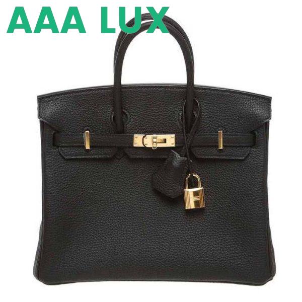 Replica Hermes Birkin 25 Bag in Togo Leather with Gold Hardware 3