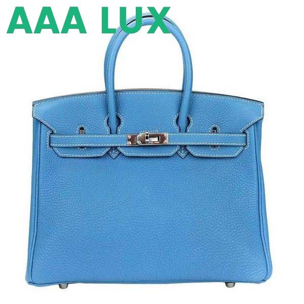 Replica Hermes Birkin 25 Bag in Togo Leather with Gold Hardware 4