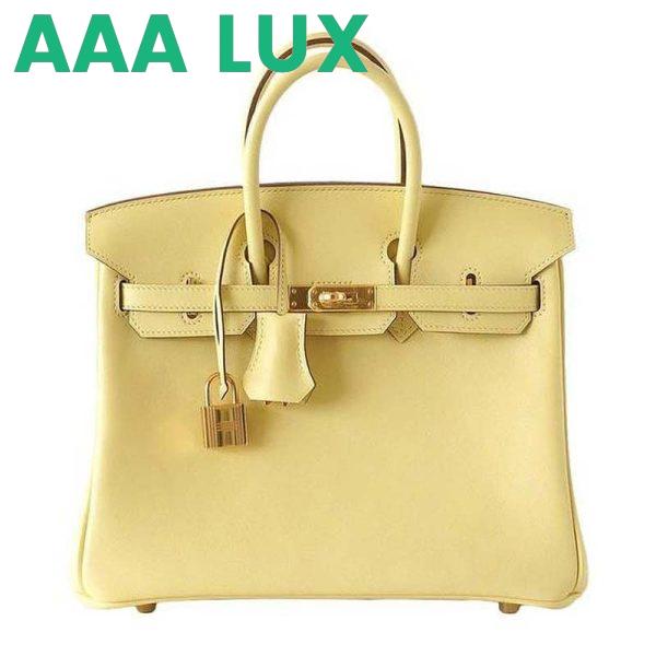 Replica Hermes Birkin 25 Bag in Togo Leather with Gold Hardware 12