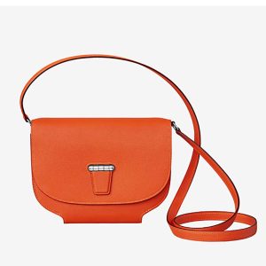 Replica Hermes Women Convoyeur Mini Bag in Calfskin-Orange
