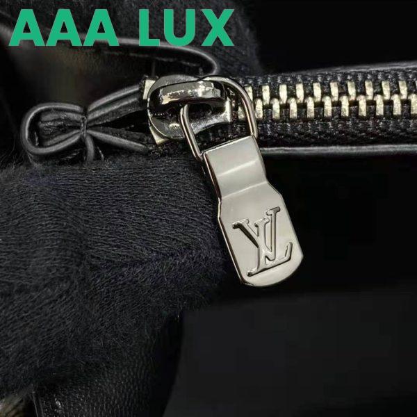 Replica Louis Vuitton LV Unisex Clutch Box Grey Monogram Eclipse Coated Canvas Cowhide Leather 15