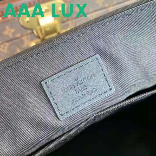 Replica Louis Vuitton LV Aerogram Messenger Black Grained Calf Cowhide Leather Textile Lining 10