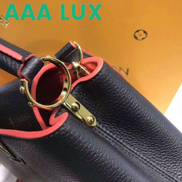 Replica Louis Vuitton LV Capucines PM Leather Bag-Black 8