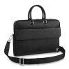 Replica Louis Vuitton LV Men Alex Messenger Bag in Taiga Cowhide Leather-Black 11