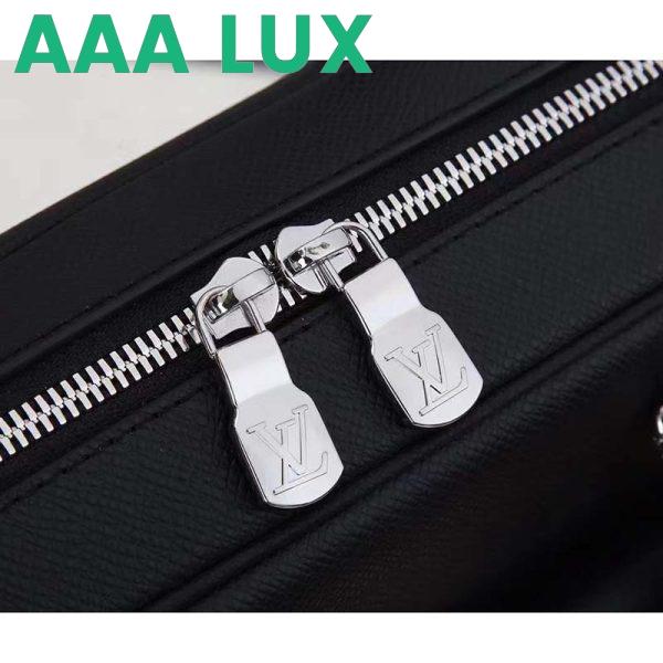 Replica Louis Vuitton LV Men Alex Briefcase Embossed Taiga Cowhide Leather 15
