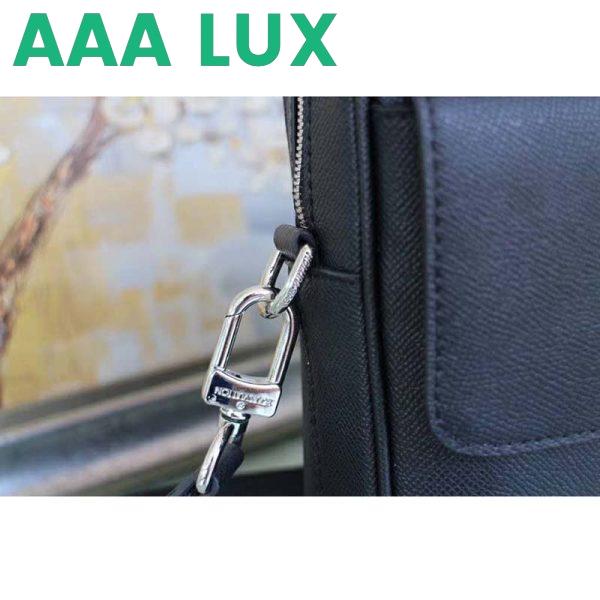 Replica Louis Vuitton LV Men Alex Briefcase Embossed Taiga Cowhide Leather 19