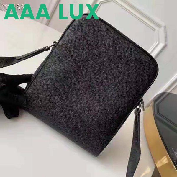 Replica Louis Vuitton LV Men Alex Messenger Bag in Taiga Cowhide Leather-Black 4