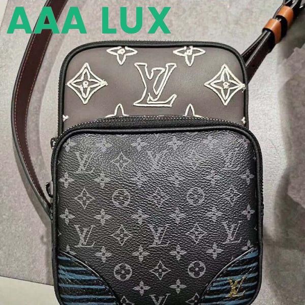 Replica Louis Vuitton LV Men Amazone Sling Bag Monogram Eclipse Canvas 6
