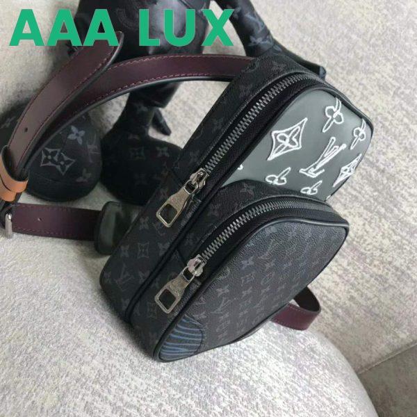 Replica Louis Vuitton LV Men Amazone Sling Bag Monogram Eclipse Canvas 8