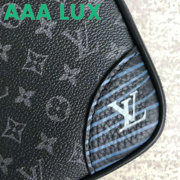 Replica Louis Vuitton LV Men Amazone Sling Bag Monogram Eclipse Canvas 13