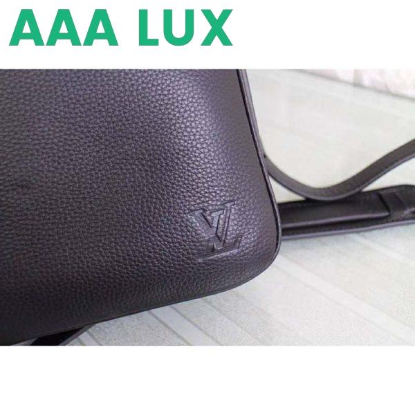 Replica Louis Vuitton LV Men Armand Briefcase Taurillon Leather-Black 7
