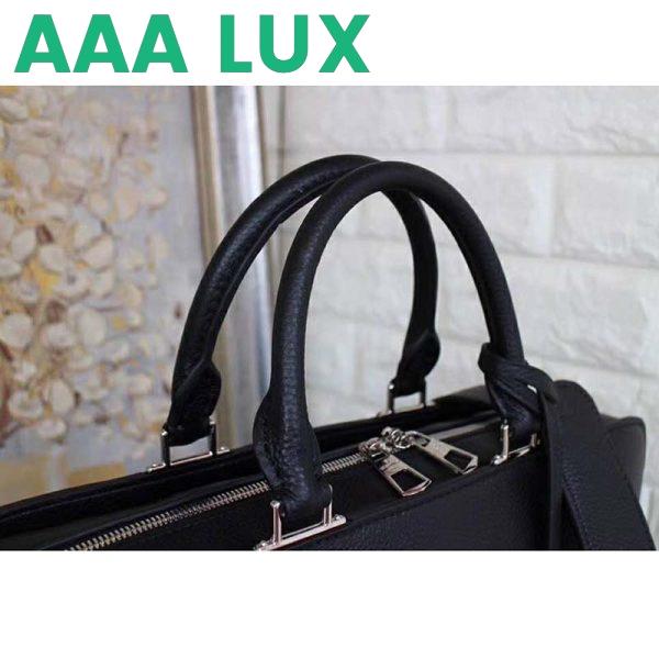 Replica Louis Vuitton LV Men Armand Briefcase Taurillon Leather-Black 8