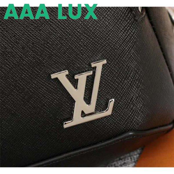 Replica Louis Vuitton LV Men Avenue Sling Bag Taiga Leather-Black 8