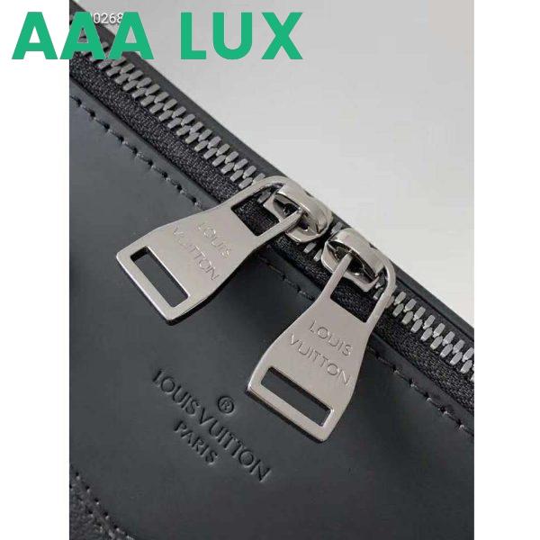Replica Louis Vuitton LV Men Briefcase Explorer Eclipse Monogram Canvas-Grey 10