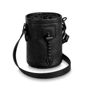 Replica Louis Vuitton LV Men Chalk Nano Bag in Monogram Shadow Calf Leather 2