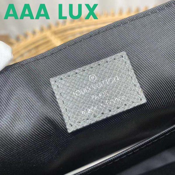 Replica Louis Vuitton LV Men District PM Bag Glacier Taiga Cowhide Leather 11