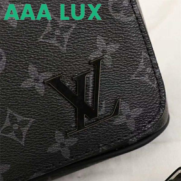 Replica Louis Vuitton LV Men District PM Bag in Monogramme Eclipse Canvas-Grey 10