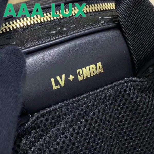 Replica Louis Vuitton LV Unisex LVXNBA Basketball Backpack Black Ball Grain Leather 10