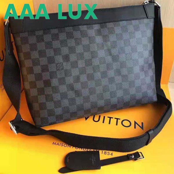 Replica Louis Vuitton LV Men Mick PM Bag in Damier Graphite Canvas-Grey 5
