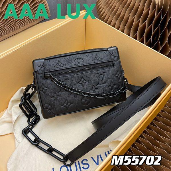 Replica Louis Vuitton LV Men Mini Soft Trunk Bag Black Taurillon Cowhide Leather 3