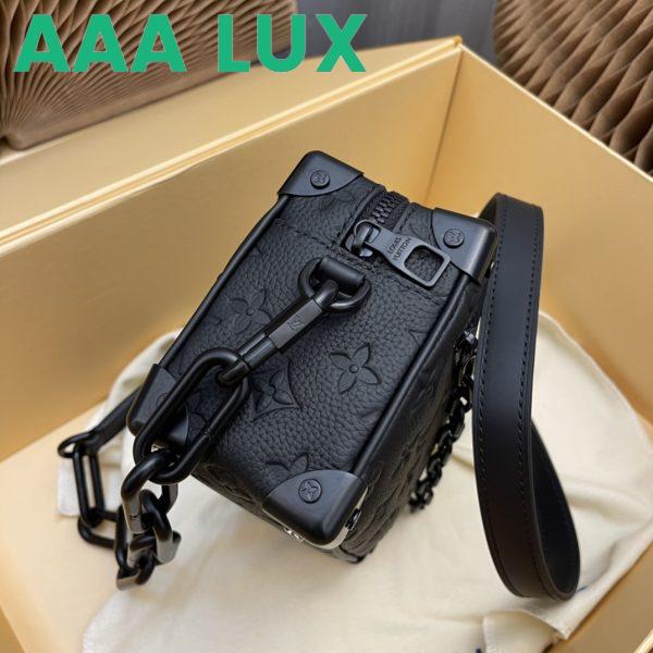 Replica Louis Vuitton LV Men Mini Soft Trunk Bag Black Taurillon Cowhide Leather 5