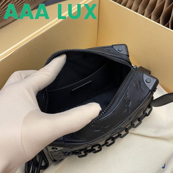 Replica Louis Vuitton LV Men Mini Soft Trunk Bag Black Taurillon Cowhide Leather 9
