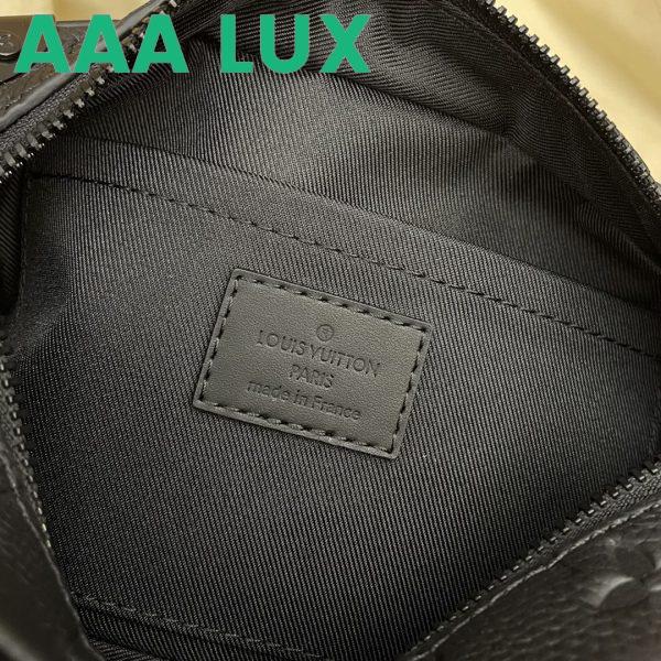 Replica Louis Vuitton LV Men Mini Soft Trunk Bag Black Taurillon Cowhide Leather 11