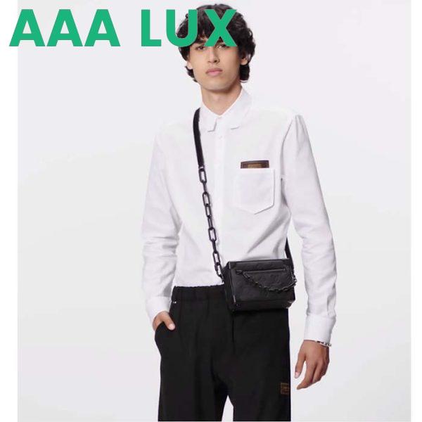 Replica Louis Vuitton LV Men Mini Soft Trunk Bag Black Taurillon Cowhide Leather 12