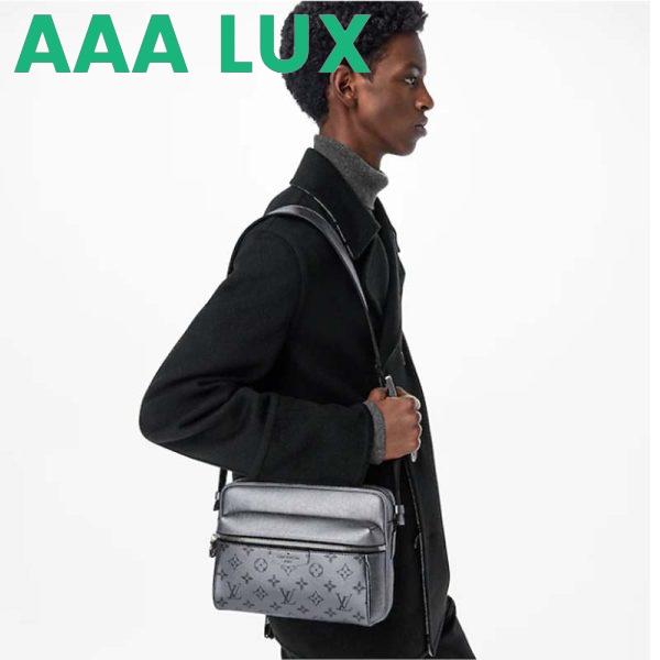 Replica Louis Vuitton LV Men Outdoor Messenger Bag Gunmetal Gray Monogram Coated Canvas 12