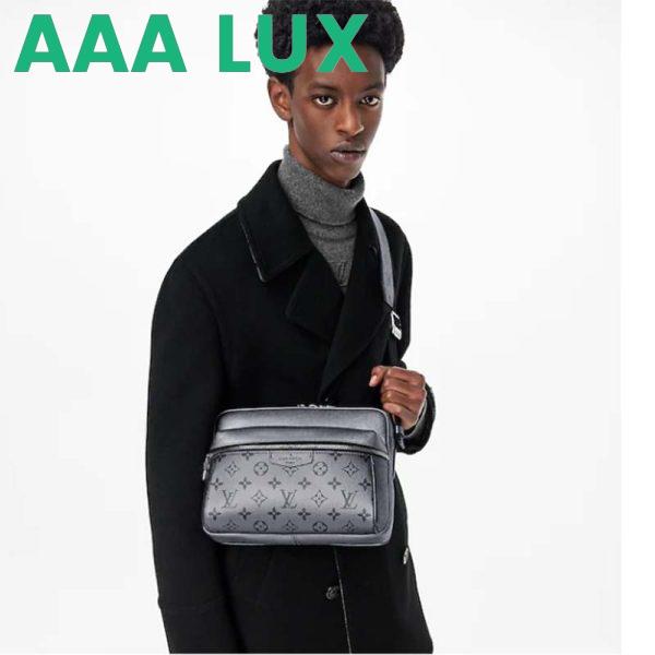 Replica Louis Vuitton LV Men Outdoor Messenger Bag Gunmetal Gray Monogram Coated Canvas 13