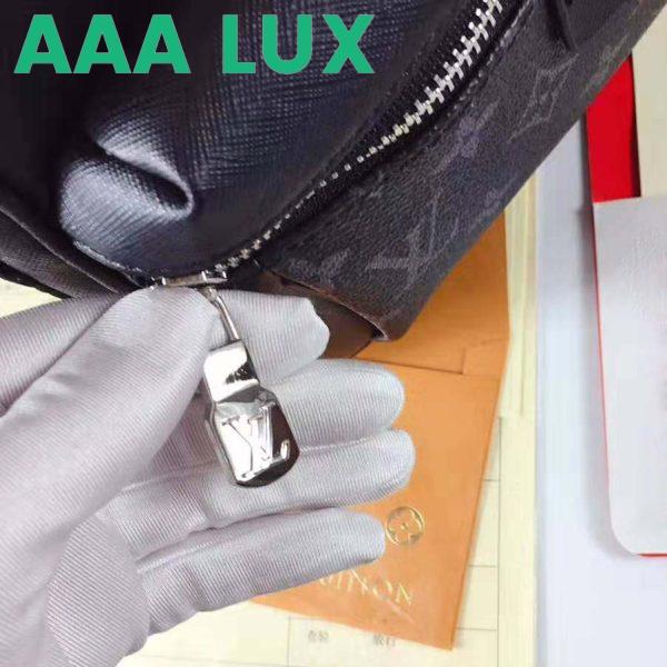 Replica Louis Vuitton LV Men Outdoor Messenger Bag in Taïga Leather with Monogram Canvas-Black 9