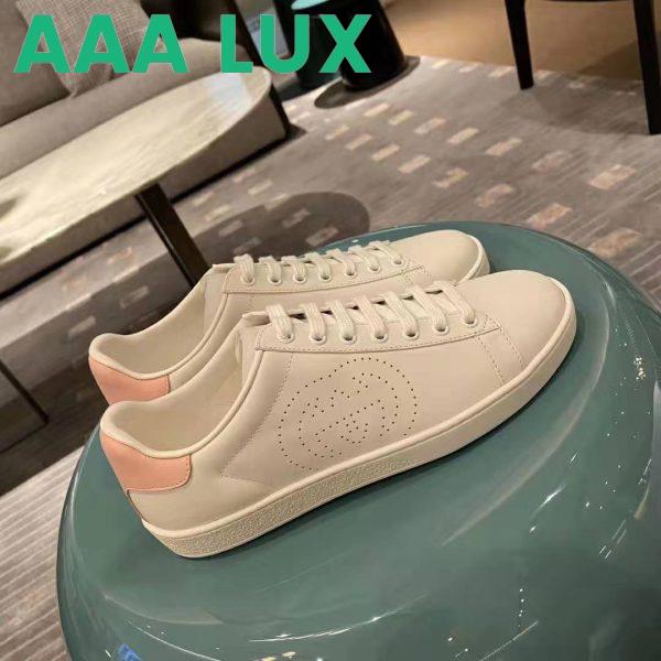 Replica Gucci GG Unisex Ace Sneaker with Interlocking G White Scrap Less Leather 3