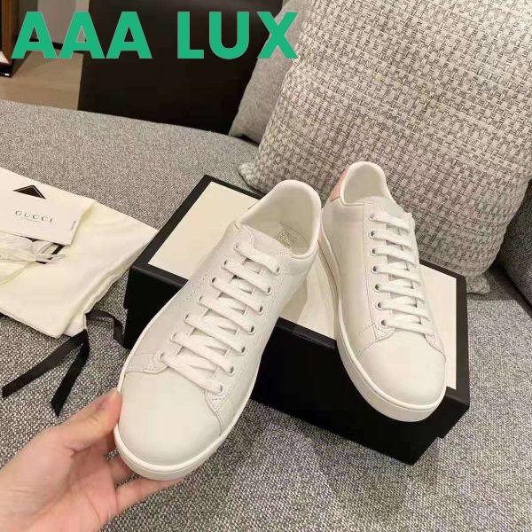 Replica Gucci GG Unisex Ace Sneaker with Interlocking G White Scrap Less Leather 7