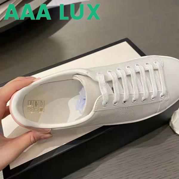 Replica Gucci GG Unisex Ace Sneaker with Interlocking G White Scrap Less Leather 8