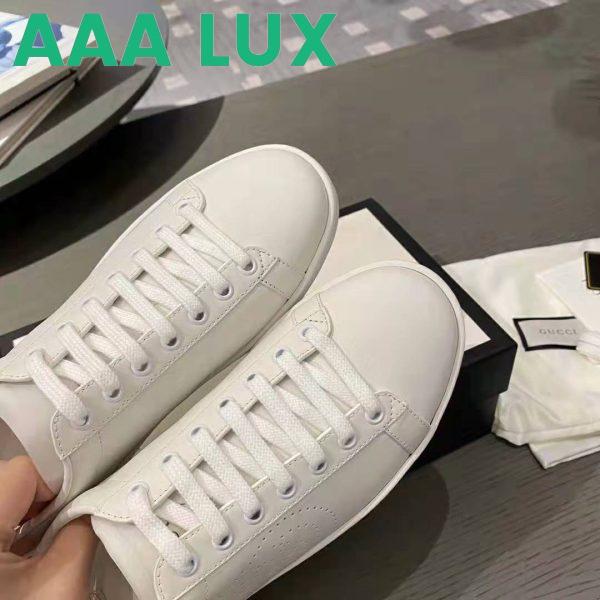 Replica Gucci GG Unisex Ace Sneaker with Interlocking G White Scrap Less Leather 9