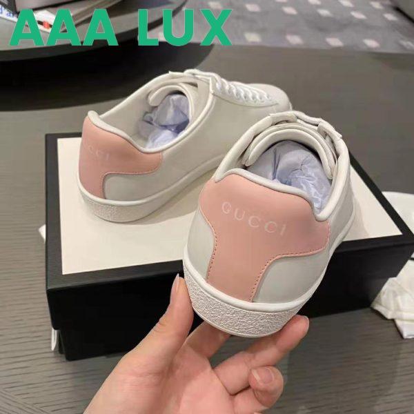 Replica Gucci GG Unisex Ace Sneaker with Interlocking G White Scrap Less Leather 10