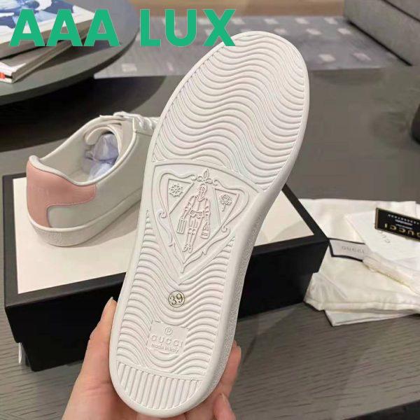 Replica Gucci GG Unisex Ace Sneaker with Interlocking G White Scrap Less Leather 11