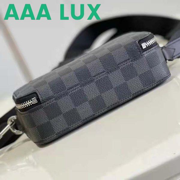 Replica Louis Vuitton LV Unisex Alpha Wearable Wallet Damier Graphite Coated Canvas Cowhide 7