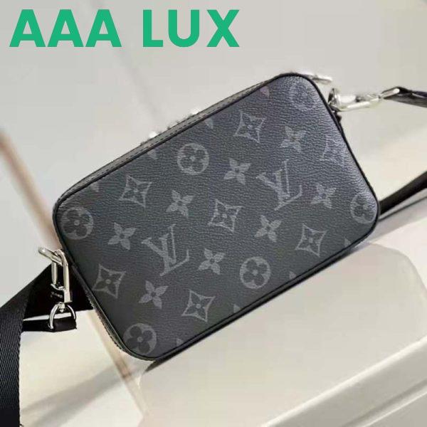 Replica Louis Vuitton LV Unisex Alpha Wearable Wallet Monogram Eclipse Coated Canvas Cowhide 4