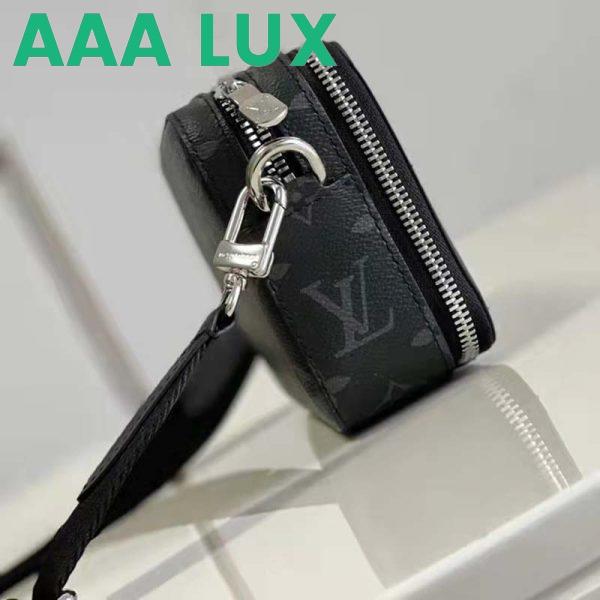 Replica Louis Vuitton LV Unisex Alpha Wearable Wallet Monogram Eclipse Coated Canvas Cowhide 9