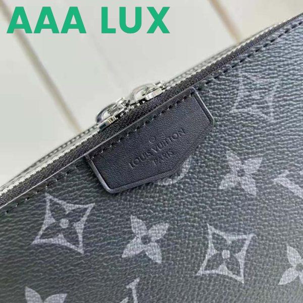 Replica Louis Vuitton LV Unisex Alpha Wearable Wallet Monogram Eclipse Coated Canvas Cowhide 11